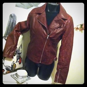 Deep Red Jacket fits like Medium