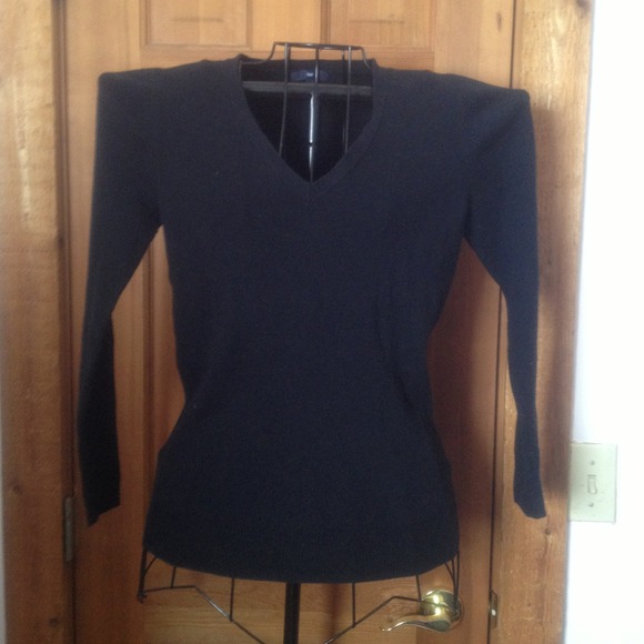 Gap black sweater and BR pants