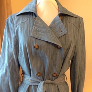 Light blue trench coat