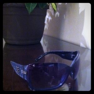 LV inspired sky blue sunglasses