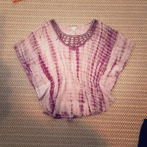 Brown Tie Due Wing Shirt