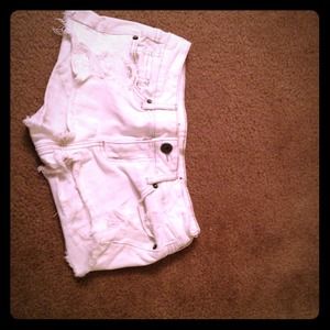 Bullhead white shorts