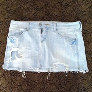 Light denim skirt