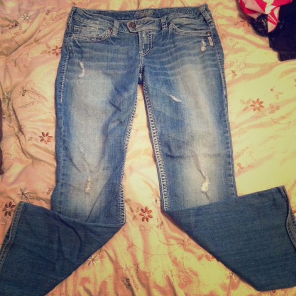 💝Traded💝Silver Jeans
