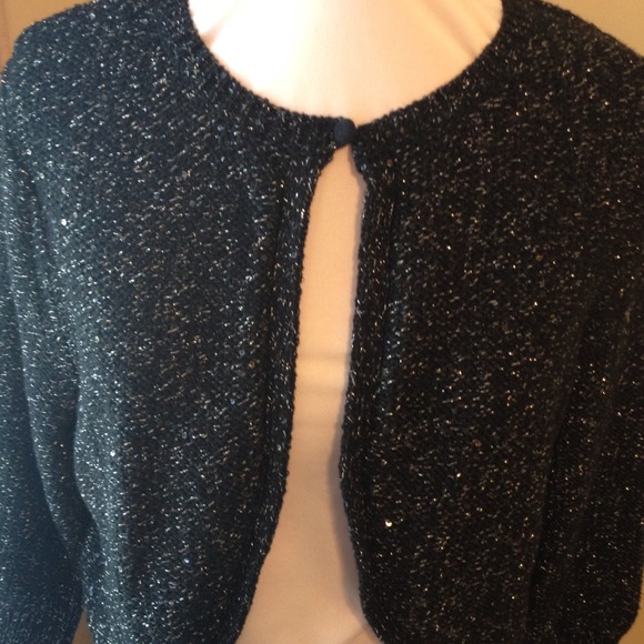 ****SOLD**** Black and Silver Shrug