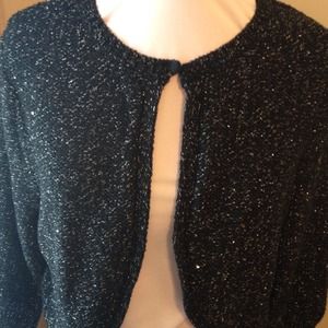 ****SOLD**** Black and Silver Shrug