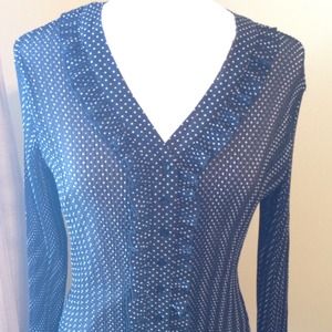 💋SOLD💋 Black whit polka dot blouse