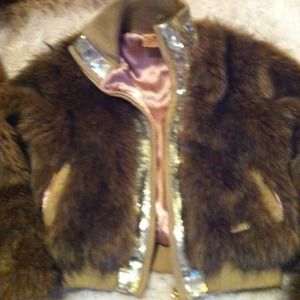 Vintage real fur costume jacket