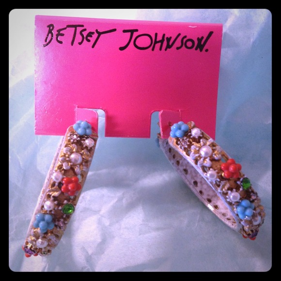 HOLD Betsey Johnson Earrings, Hoop Style Earrings