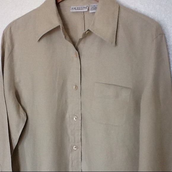 📲👜KIM ROGERS 100% LINEN BLOUSE👜📲 - Picture 2 of 4