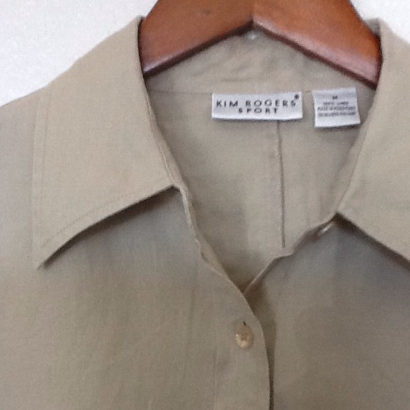 📲👜KIM ROGERS 100% LINEN BLOUSE👜📲 - Picture 4 of 4
