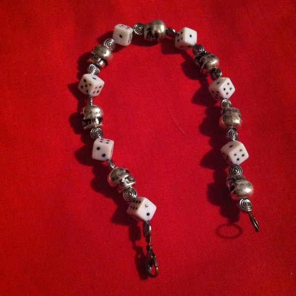 Dice and skull bracelet