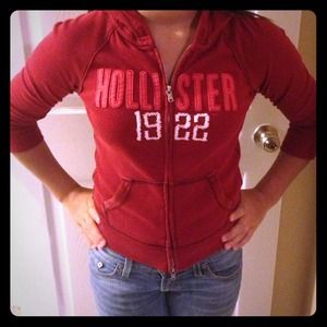 Red Hollister jacket!