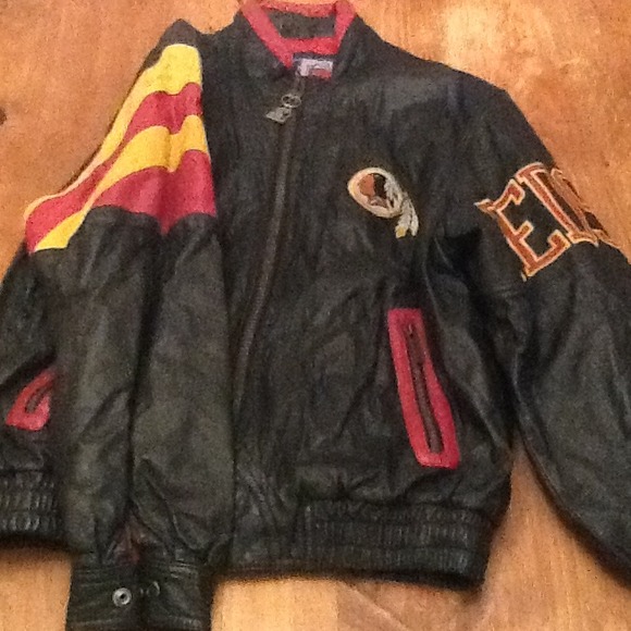 🌟REDUCED Men's large NFL Redskins leather jacket