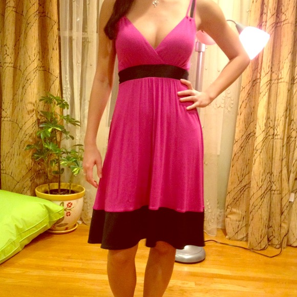 TRADE for angyweb. Pink color block dress