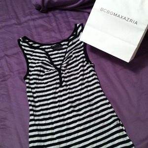 BCBG MAXAZRIA stripped top