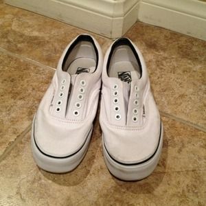 White Vans size 8