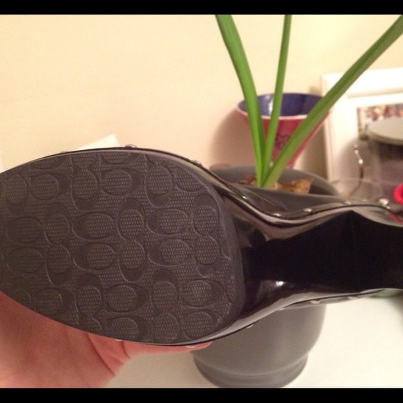 NWOT Coach Heels--Studded - Picture 4 of 4