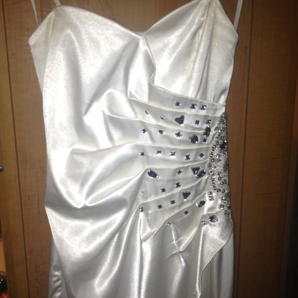 White Strapless Dress