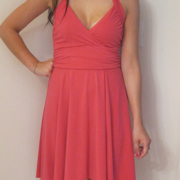 Hot pink dress