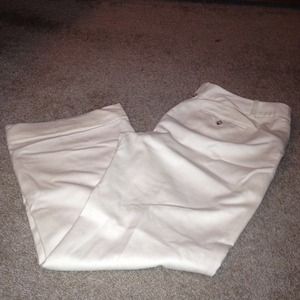 Ann Taylor Loft very nice cream slacks