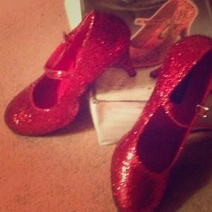 Ruby red heels - Mary Jane w 3" heel