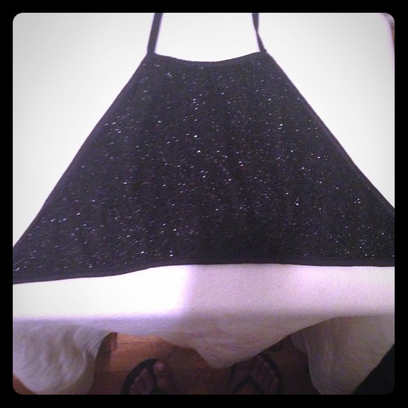 BLACK SPARKLY 2 PIECE