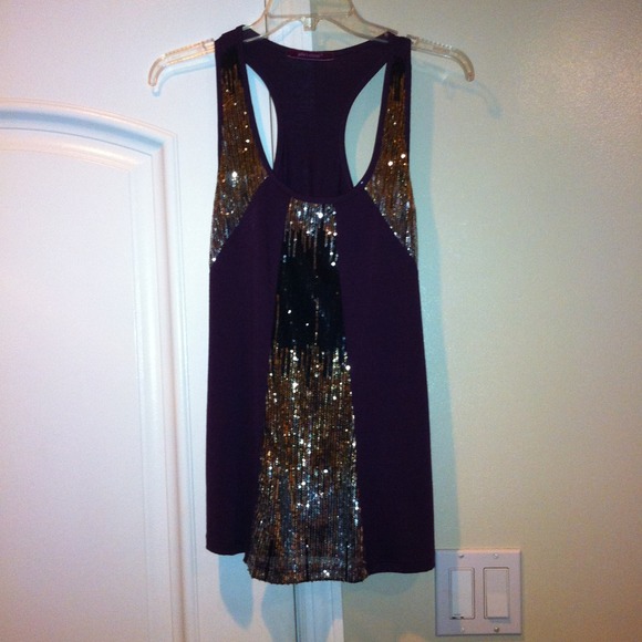 Tops - Purple sequin blouse