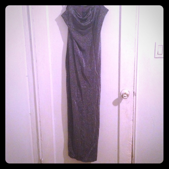 BLACK AND SIVER DRESS
