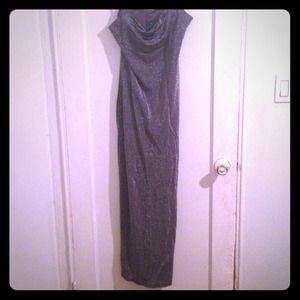 BLACK AND SIVER DRESS