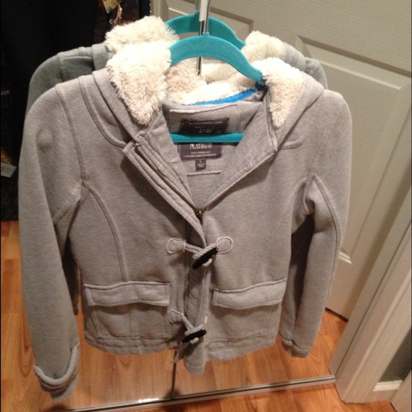 Grey jacket with DC sweatshirt!!