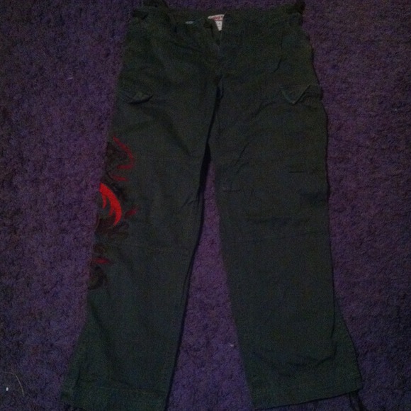 Forest green cargos from dear ab - Picture 2 of 2