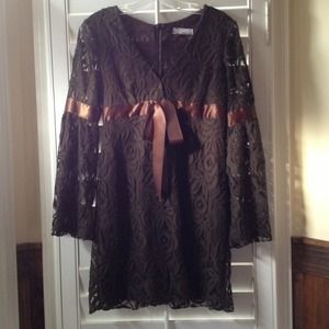 Young At Heart Brown Lace dress