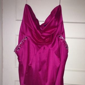 Hot pink strapless dress from Torrid. Never worn.