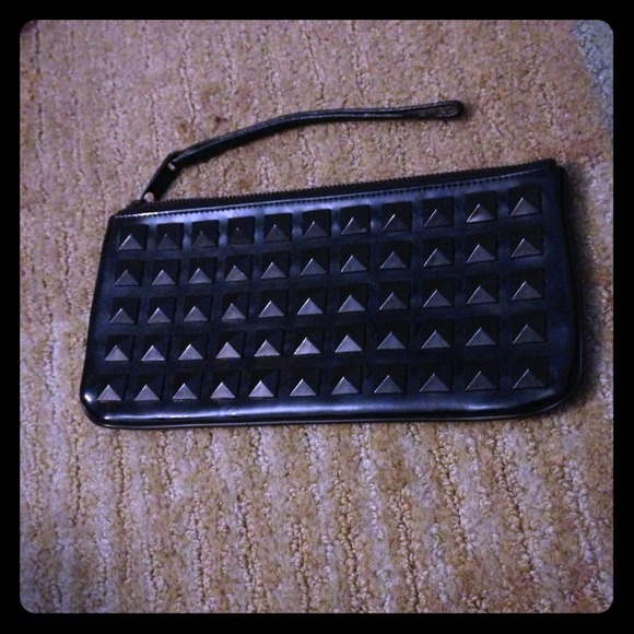 Black studded Marc Jacobs wristlet