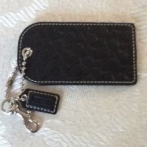 Coach luggage tag