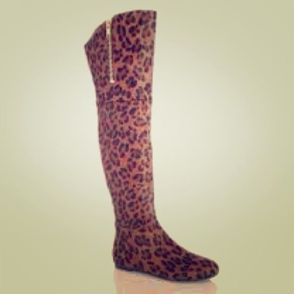 Sam Edelman over the knee leopard print boots!