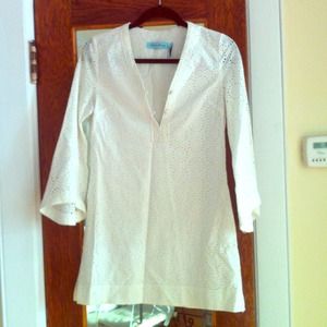 Final Reduction White Eyelet Dress Guess Marciano