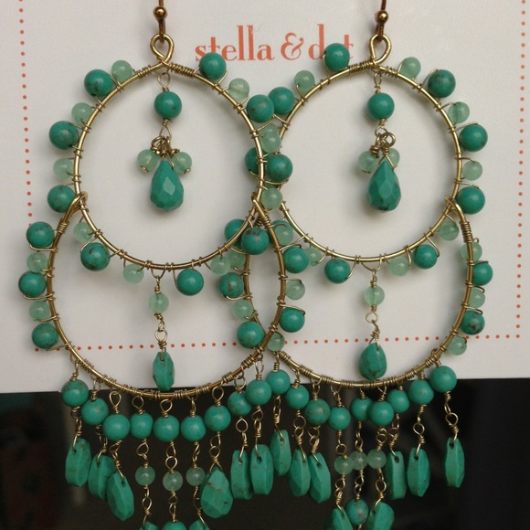 Stella & Dot Azure Couture Earrings