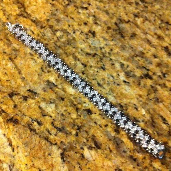 Black and White CZ bracelet