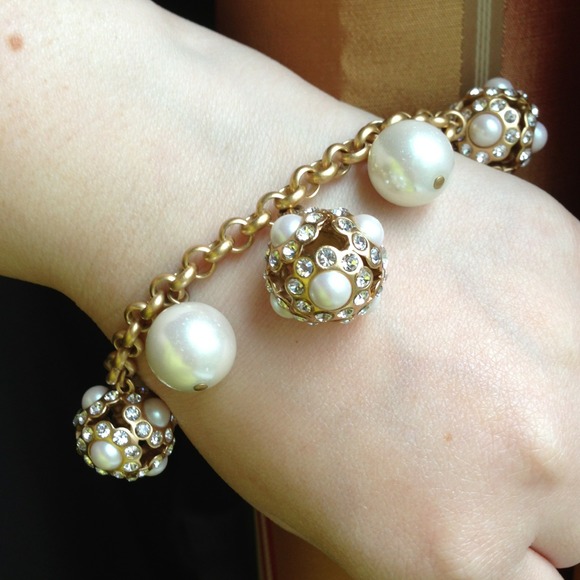 Stella & Dot Pearl Bouquet Bracelet
