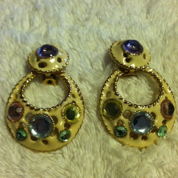 Clip on Betsy Johnson earrings
