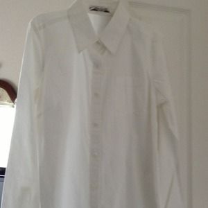 Brand new Liz Claiborne white button shirt