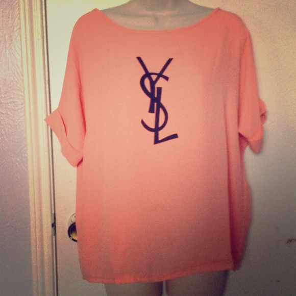 Yves Saint Laurent Tops - 🚫RESERVED🚫Ysl peach blouse