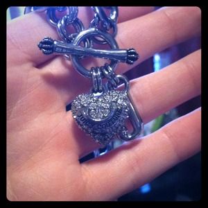 Pave Heart & Toggle Luxe Necklace