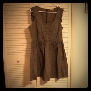 Adorable cotton ruffled tank dress