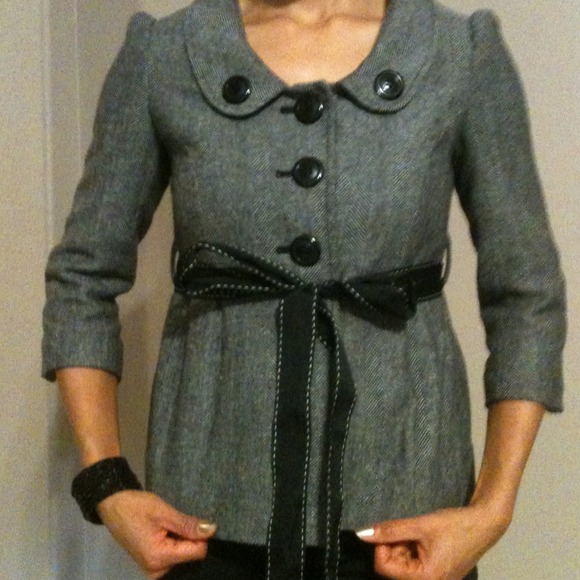 ❌SOLD IN BUNDLE❌sleeve houndstooth jacket.