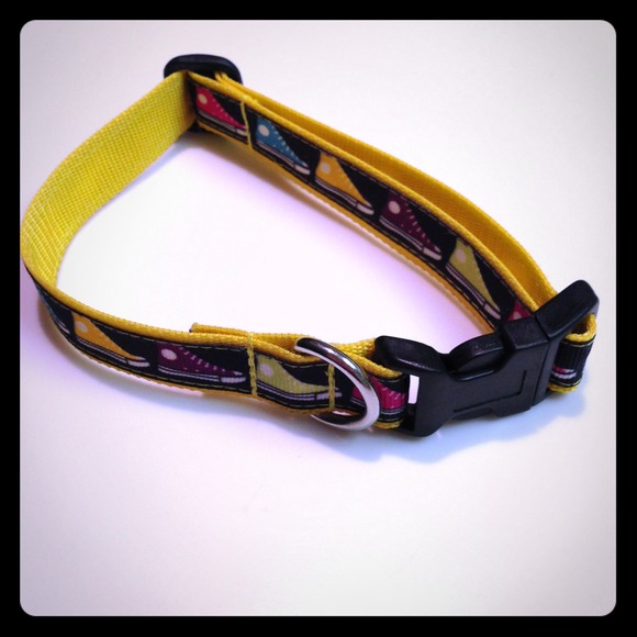 Handmade Custom Dog Collar - Converse Size Medium