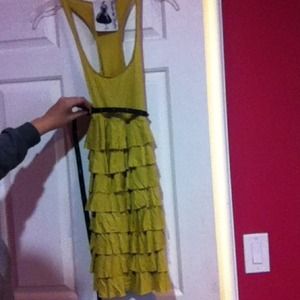 SPRING DRESS🌼yellow ruffle dress