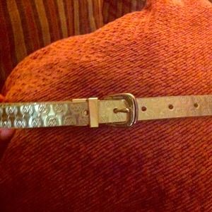 😢Michael kors gold belt!!!